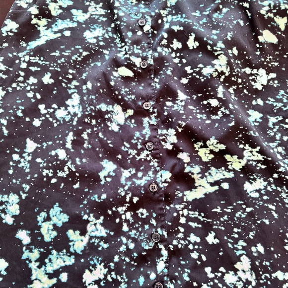 Hurley Black Button Down Mini Dress Size Medium - Picture 6 of 6